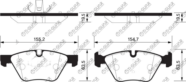Тормозные колодки TG-1559/PN0513* Ti·GUAR Тормозные колодки TG-1559/PN0513* Ti·GUAR